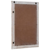 Wall Mirror Rectangular White 70 x 50 cm Solid Mango Wood 4018399