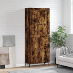 Highboard Smoked Oak 69.5x34x180 cm Engineered Wood 3199566