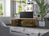 TV Cabinet Smoked Oak 80x34x36 cm Engineered Wood 815495