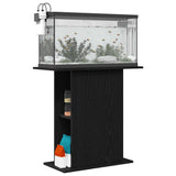 Aquarium Stand Black Oak 75x36x72.5 cm Engineered Wood 862158