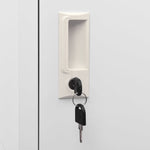 ZNTS Locker Cabinet with 2 Compartments 38x45x180 cm 244473