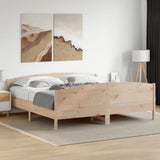 Bed Frame without Mattress 200x200 cm Solid Wood Pine 3216161