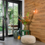 ZNTS WallArt 30 pcs Wood Look Planks GL-WA29 Reclaimed Oak Rusty Brown 3082856