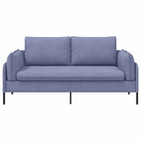 2-Seater Sofa Jeans Blue 188 x 81 x 89 cm Fabric 42048611