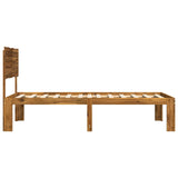 Single Bed Frame with Headboard ROSTOCK Natural 75 x 190 cm 903312