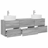 Bathroom Cabinet Set 3 pcs Grey Sonoma 62.5 x 44.5 x 50 cm 3405872