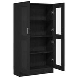 Book Cabinet Black Oak 82.5 x 30.5 x 150 cm Engineered Wood 3329276