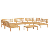 Pallet Sofa Set Natural Wood Solid Acacia Wood 6 Piece Set 3209314