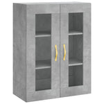 Highboard Concrete Grey 69.5x34x180 cm Engineered Wood 3198709