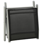 3 Piece Garden Lounge Set Textilene and Aluminium Silver 312199
