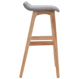 Bar Stool Light Grey Fabric 249575