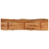 Table Top 180x40x2.5 cm Rectangular Solid Wood Acacia Live Edge 370617
