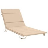Sunlounger Cushion GEMERT 100% Polyester Cream 200 x 70 x 3 cm 948540