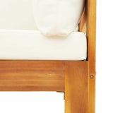 Garden Sofa Corner with Cushions Solid Wood Acacia 367622