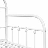Daybed Frame White 80 x 200 cm Powder-Coated Steel 42002650