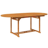 7 Piece Outdoor Dining Set Solid Acacia Wood 150-200 cm 41814
