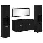 Bathroom Furniture Set 4 pcs Black Oak 41 x 38.5 x 46 cm 3334325