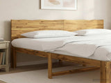 Live Edge Headboard ROSTOCK White 200 cm Solid Acacia Wood 903214