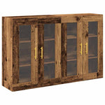 Wall Mounted Cabinet 2 pcs Old wood 69.5 x 34 x 90 cm 3334305