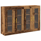 Wall Mounted Cabinet 2 pcs Old wood 69.5 x 34 x 90 cm 3334305