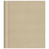 Balcony Screen Beige 120x1000 cm 100% Polyester Oxford 4000188
