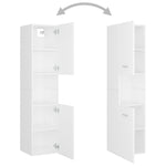 ZNTS Bathroom Furniture Set White Engineered Wood 3071351
