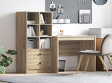 Desk with Drawer with Shelf with Storage 2 pcs Sonoma Oak 3337347