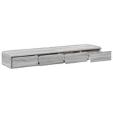 ZNTS Bed Drawers Grey Sonoma 140x36,5x16,5 cm Engineered Wood 866952