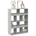 Bookcase Concrete Grey 100x33x125.5 cm Engineered Wood 3309360