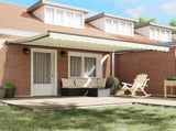 Awning Frame Cream 450 x 300 cm Polyester with PU coating 3330859