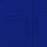 Storage Cabinet Navy Blue 60x35x56 cm Steel 336262