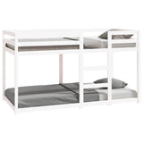 Bunk Bed without Mattress White 90x190 cm Single Solid Wood Pine 3206508
