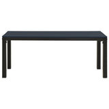 Garden Bench Black Steel Garden Bench Rectangular Vintage 317141