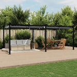 ZNTS Garden Gazebo with Retractable Roof Anthracite 3x6 m Aluminium 3217062