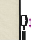 Retractable Side Awning Cream 200x500 cm 4004460