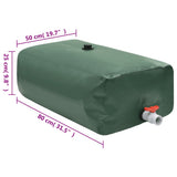 Water Tank with Tap Foldable 100 L PVC 156320