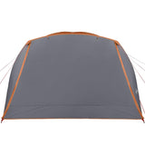 Family Tent with Porch 6-Person Grey and Orange Waterproof 94420