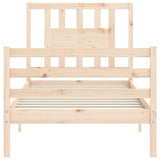 Bed Frame without Mattress 90x200 cm Solid Wood 3194556