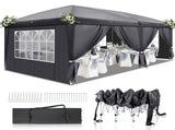 10'x20' Pop Up Canopy Tent, 210D Oxford Instant Folding Gazebo with 6 Removable Sidewalls & 4 44425821