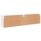 2 Piece Wall-mounted TV Cabinet Set White 80x30x41 cm 836953