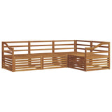 Outdoor Sofa Set 4 pcs Natural Solid Acacia Wood 3373394