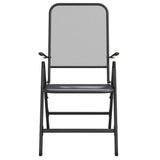 Folding Chairs 2 pcs Expanded Metal Mesh Anthracite 317340