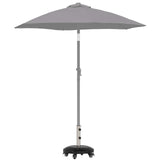 Granite Parasol Base with Wheels for 40-50 mm Pole 29 kg Black 42034377