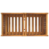 Garden Planter with Liner 84x42x100 cm Solid Wood Acacia 366439