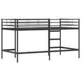Kids'Loft Bed Frame Black 107 x 200 cm Steel 42020765