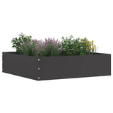 Lawn Edging 6 pcs Black 50 x 50 x 13 cm Steel 874717