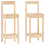 3 Piece Bar Set Solid Wood Pine 3124732