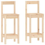 3 Piece Bar Set Solid Wood Pine 3124732