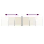 Retractable Side Awning Cream 140x1000 cm 48485