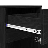 LED Bedside Cabinet Black oak 38 x 34 x 61 cm Engineered wood 874147